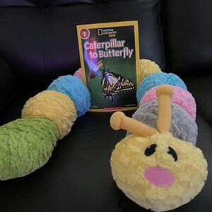 STUFFED CATERPILLAR (with book)